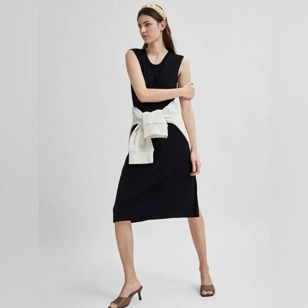 SELECTED FEMME GIA MIDI DRESS XS - Picture 16 of 17